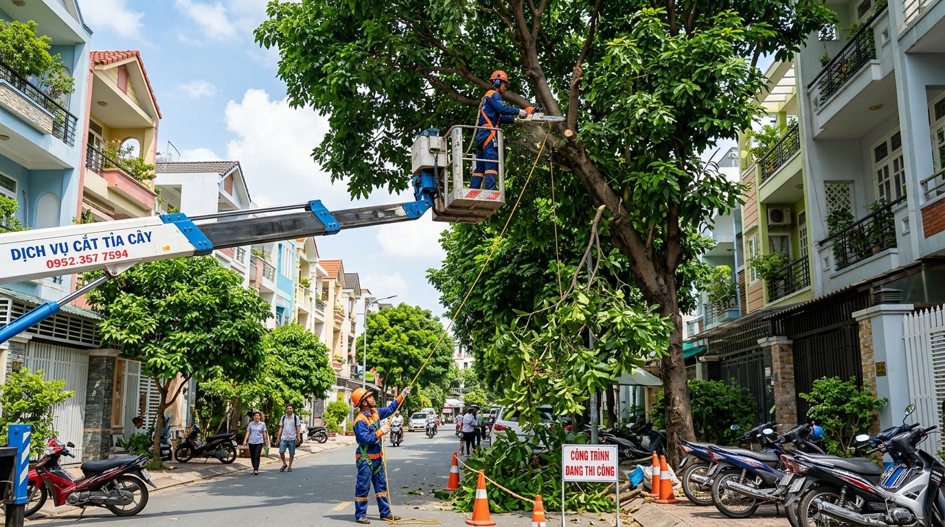 Thiết bị cắt tỉa và mặt bằng ảnh hưởng đến chi phí thực hiện